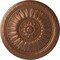 Ekena Millwork Temple Ceiling Medallion (Fits Canopies up to 9 1/4"), Hand-Painted Polished Copper, 24"OD x 1 5/8"P CM24TEPOS - alternate 1